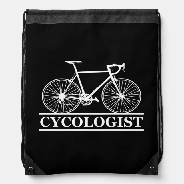 Cycologist Drawstring Bag (Front)