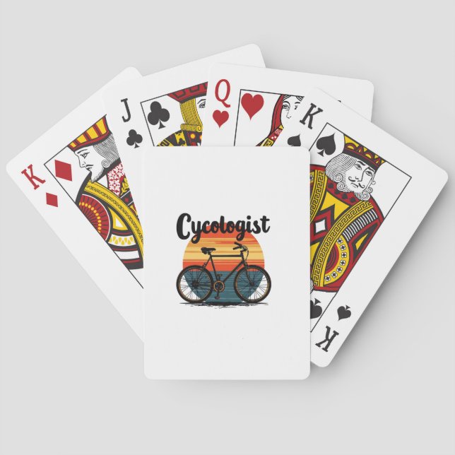 Cycologist: Energetic Biker Tee – for Cycling Poker Cards (Back)