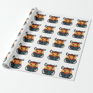 Cycologist: Energetic Biker Tee – for Cycling Wrapping Paper
