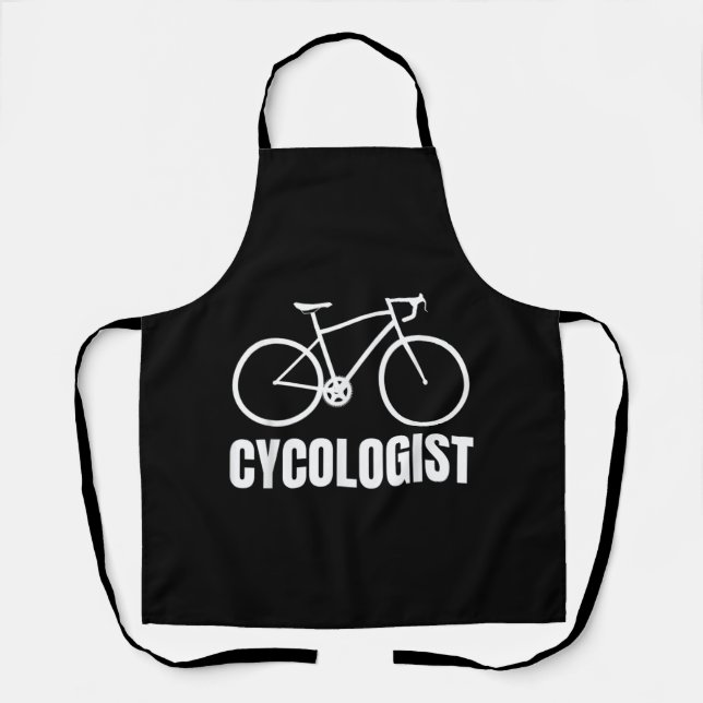 Cycologist Funny Bicycle Bike Gift Apron (Front)