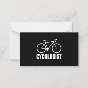 Cycologist Funny Bicycle Bike Gift Note Card