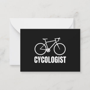 Cycologist Funny Bicycle Bike Gift Note Card