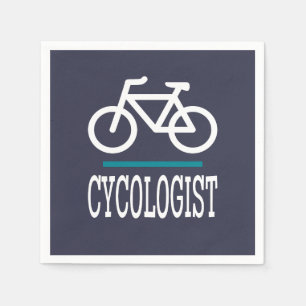 CYCOLOGIST Funny Cycling Bikes Love Napkins