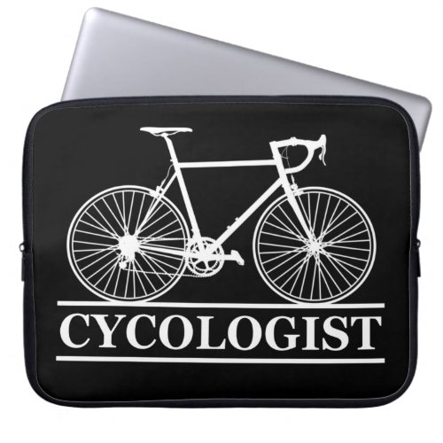 cycologist Funny Cycling for Cyclists and Bikers Laptop Sleeve