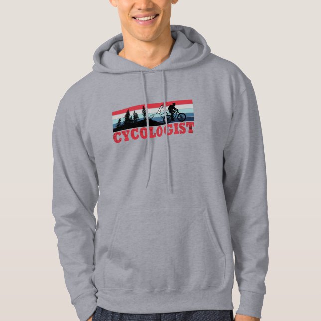Cycologist funny cycling saying hoodie (Front)