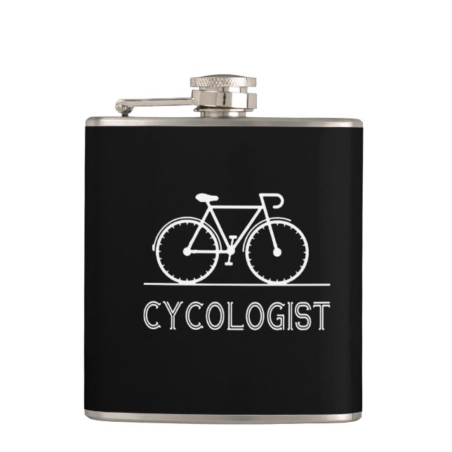 Cycologist Gift | Trust me I'm Cycologist Men Flask (Front)