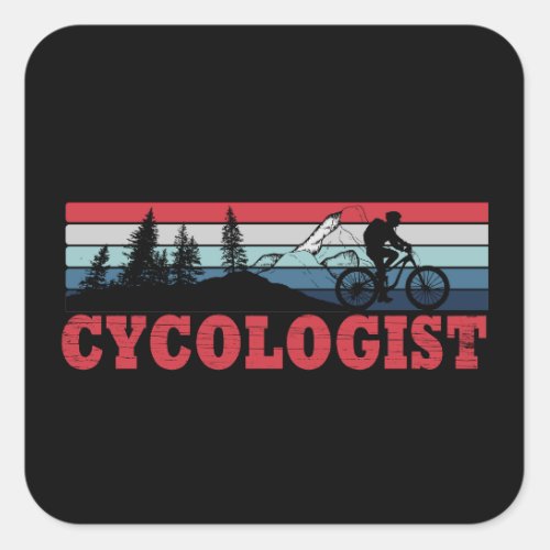 Cycologist Square Sticker