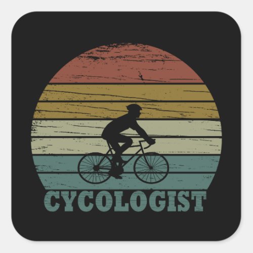 Cycologist Square Sticker