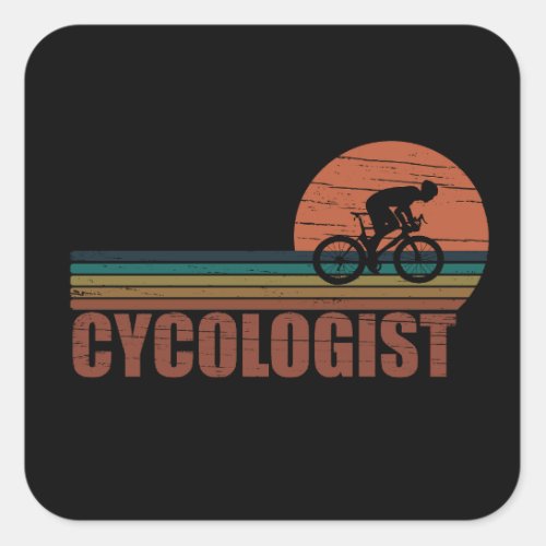 Cycologist Square Sticker