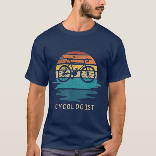 Cycologist Vintage Bycicle Parody Design Gift T_Shirt