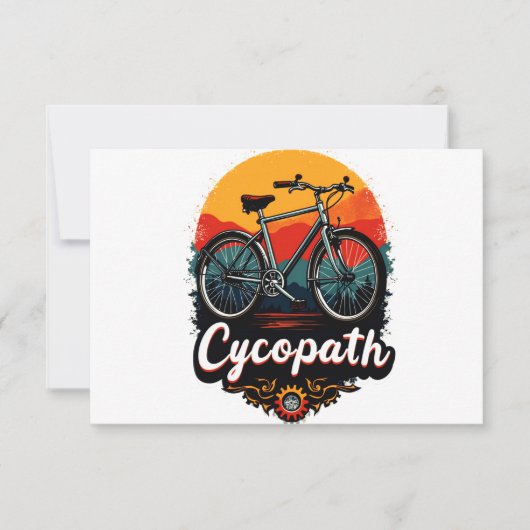 Cycopath: Energetic Bike and sunset Graphic (Front)