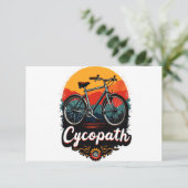 Cycopath: Energetic Bike and sunset Graphic (Standing Front)