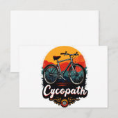 Cycopath: Energetic Bike and sunset Graphic (Front/Back)