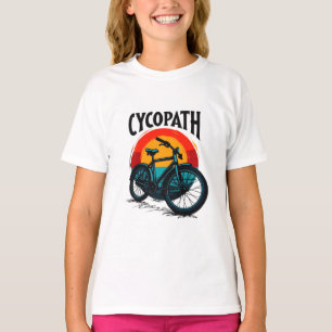 Cycopath: Energetic Bike with sunset Graphic Tee