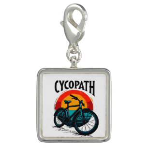 Cycopath: Energetic Bike with sunset Graphic Tee Charm