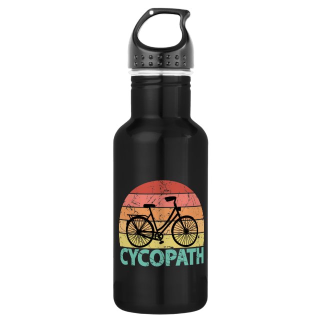Cycopath Funny Cycling Bicycle Stainless Steel Water Bottle (Front)