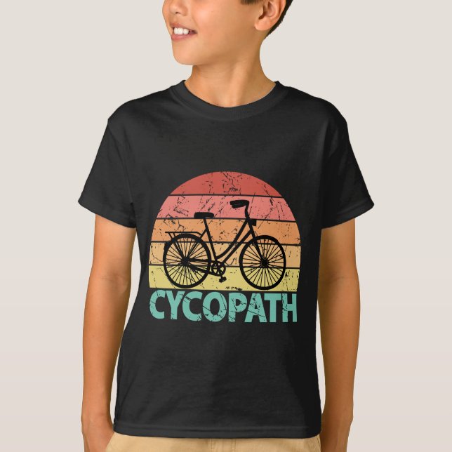 Cycopath Funny Cycling Bicycle T-Shirt (Front)