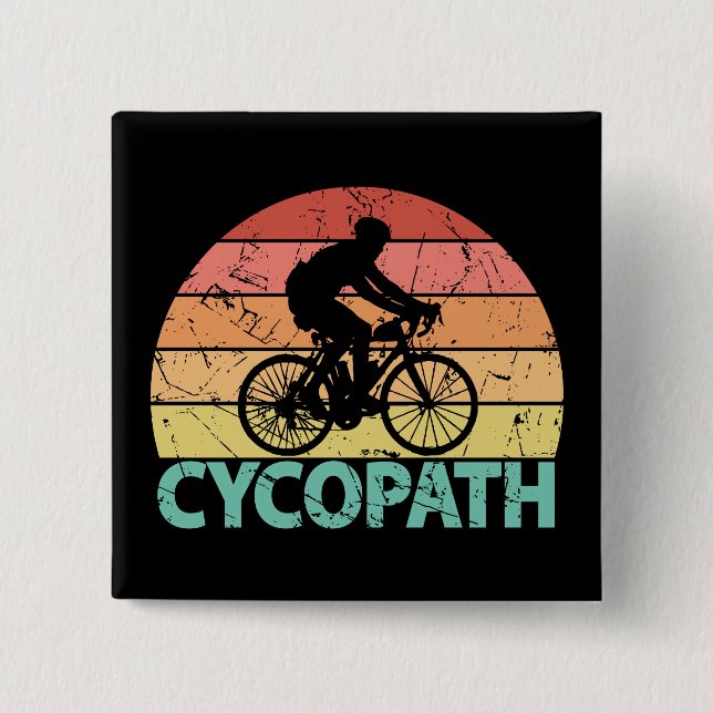 Cycopath Funny Cycling Button (Front)