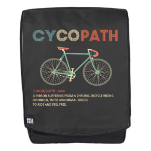 Cycopath Funny Cycling for Cyclists and Bikers Backpack