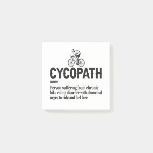 Cycopath Funny Cycling for Cyclists and Bikers  Post-it Notes