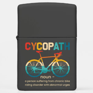 Cycopath Funny Cycling for Cyclists and Bikers Zippo Lighter