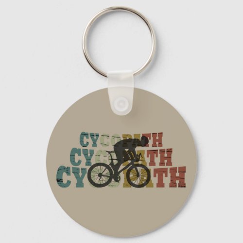 Cycopath funny cycling keychain