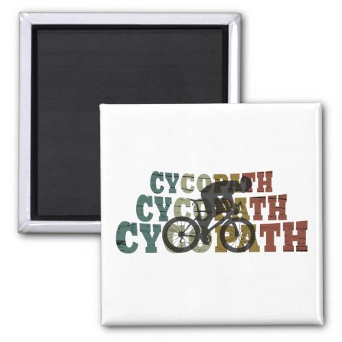 Cycopath funny cycling magnet