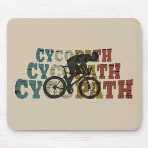 Cycopath funny cycling mouse pad