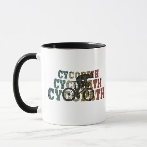 Cycopath funny cycling mug
