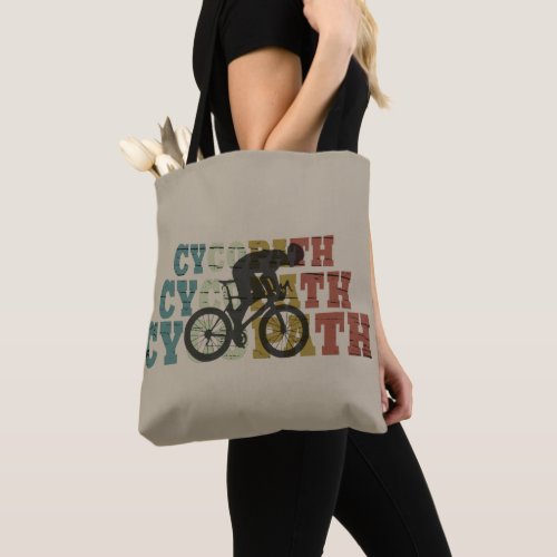 Cycopath funny cycling tote bag