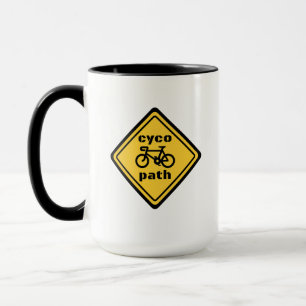 Cycopath Funny Road Sign for Cycle Lover Hoodie Mug