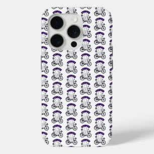 Cycopath Halloween Ghost on Purple Bicycle  iPhone 15 Pro Case