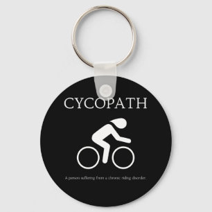Cycopath, I Love Bikes Funny Novelty Keychain