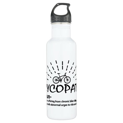 Cycopath Noun Bike Riding Water Bottle 