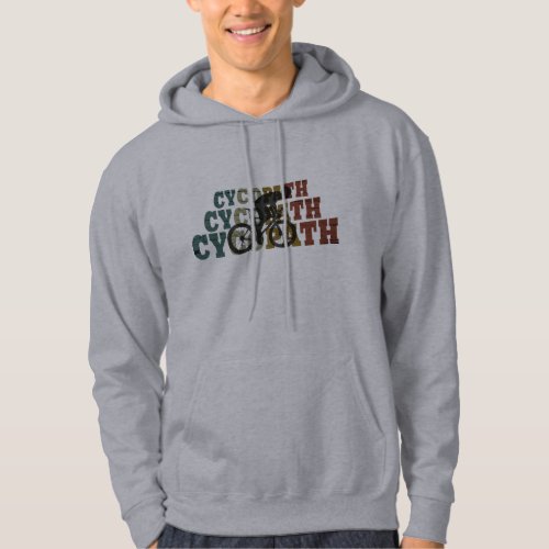 Cycopath offroad biking slogan hoodie