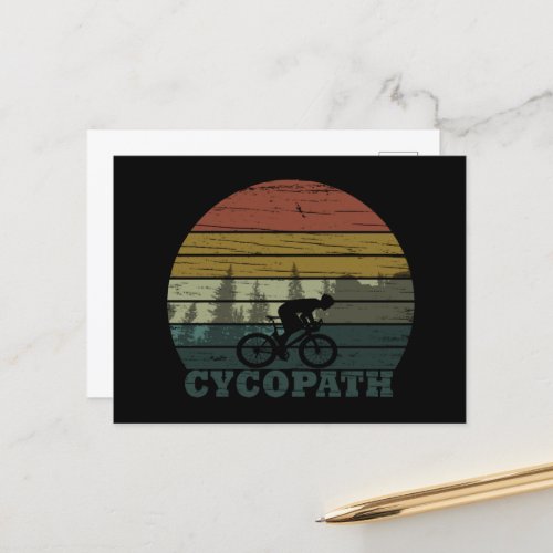 Cycopath vintage holiday postcard