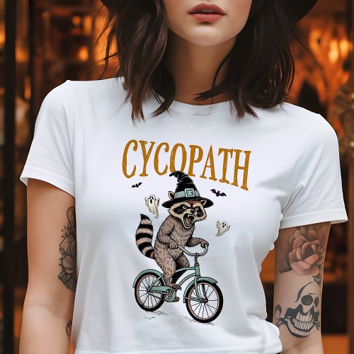 Cycopath Vintage Raccoon Halloween T_Shirt