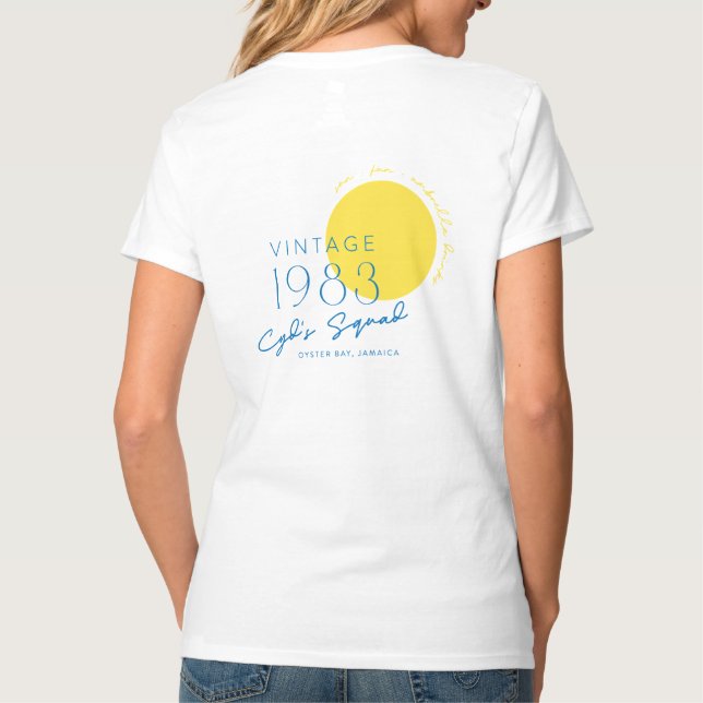 Cyd's Squad Women's V-Neck T-Shirt (Back)