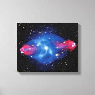 Cygnus A Galaxy X-Ray Montage Outer Space Photo Canvas Print