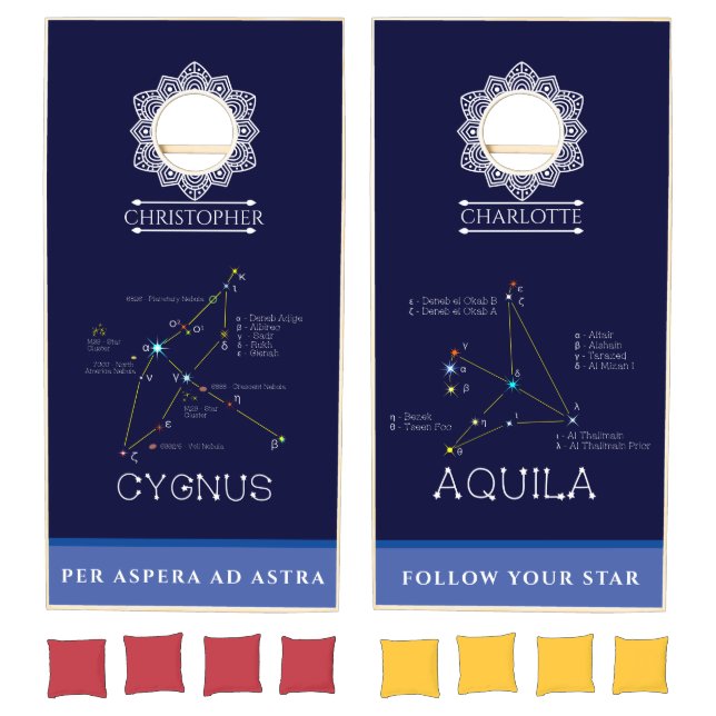 Cygnus And Aquila Constellations Cornhole Set (Set)