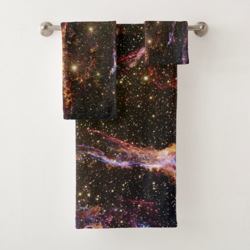 Cygnus Loop Nebula Bath Towel Set