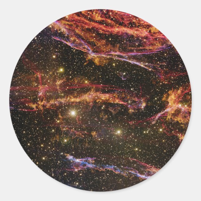 Cygnus Loop Nebula Classic Round Sticker (Front)