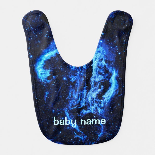 Cygnus Loop Nebula outer space image Baby Bib (Front)