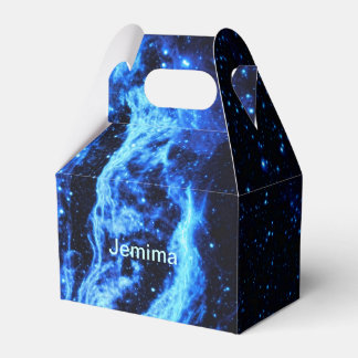 Cygnus Loop Nebula outer space picture Favor Boxes