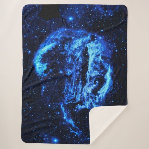 Cygnus Loop Nebula outer space picture Sherpa Blanket