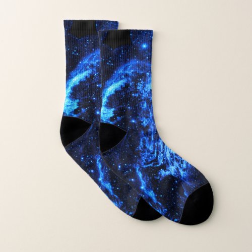 Cygnus Loop Nebula outer space picture Socks