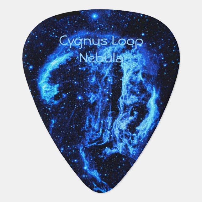 Cygnus Loop Nebula space astronomy image Guitar Pick (Front)