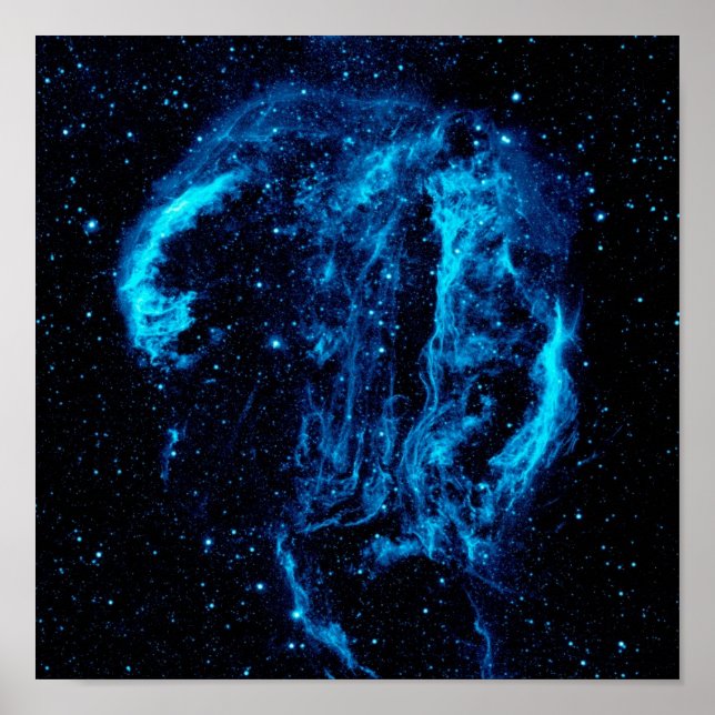 Cygnus Loop Nebula Supernova Remnant NASA Photo Poster (Front)