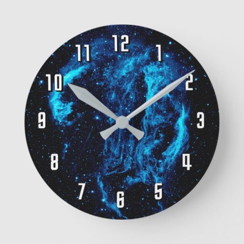 Cygnus Loop Nebula Supernova Remnant NASA Photo Round Clock