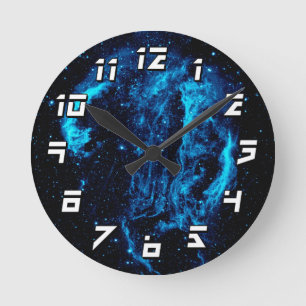 Cygnus Loop Nebula Supernova Remnant NASA Photo Round Clock